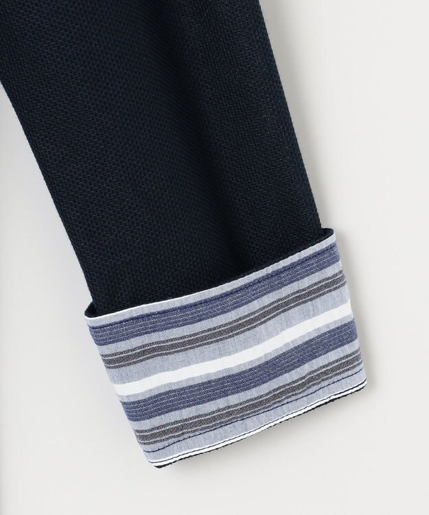 JOSEPH ABBOUD 【キングサイズ・オーガニックコットン使用】ダディ ポロシャツ ネイビー系