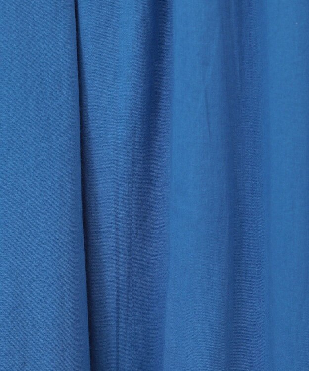 CRAFT STANDARD BOUTIQUE インド綿2WAY綿ボイルギャザーネックワンピース Blue