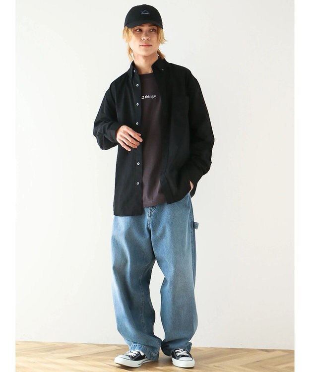 CRAFT STANDARD BOUTIQUE Ｔ／Ｒ　ボタンダウンシャツ Black