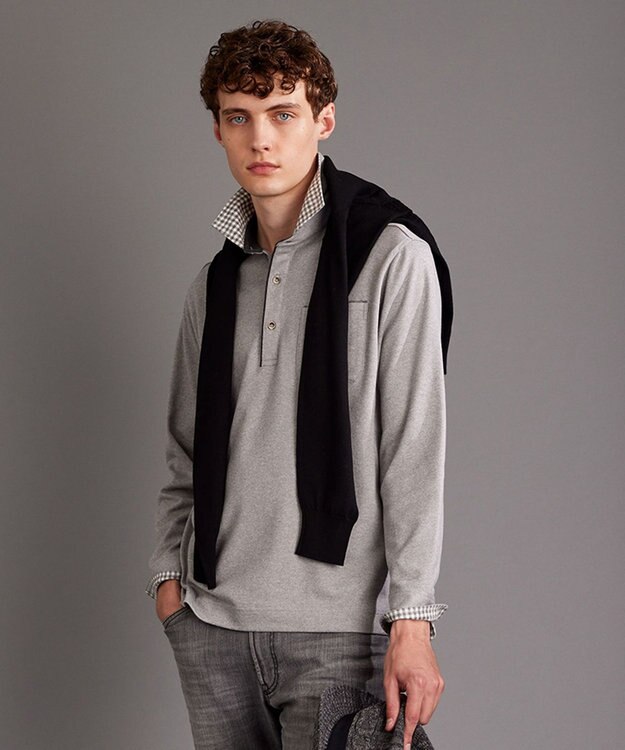 JOSEPH ABBOUD 【キングサイズ・保温性/滑らかな肌触り/多機能ポロシャツ】 ウィンターダディー ポロシャツ