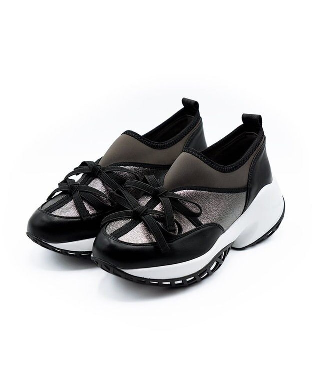 APOM ウォーターレジストプラットフォームリボンスニーカー エタン