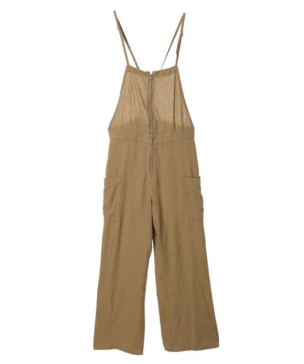 AMERICAN HOLIC リネンブレンドサロペットパンツ Camel