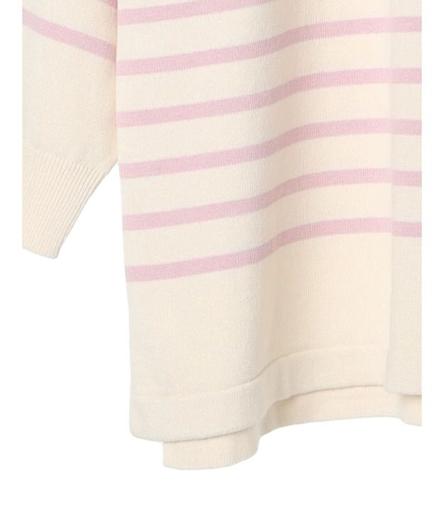 AMERICAN HOLIC パネルボーダーニットチュニック Pink