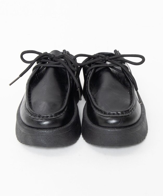 WEGO レースアップデザインサボ ブラック