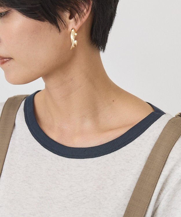 AMERICAN HOLIC 【２点セット】リンガーＴシャツ＋カーディガン Light Gray Mixture