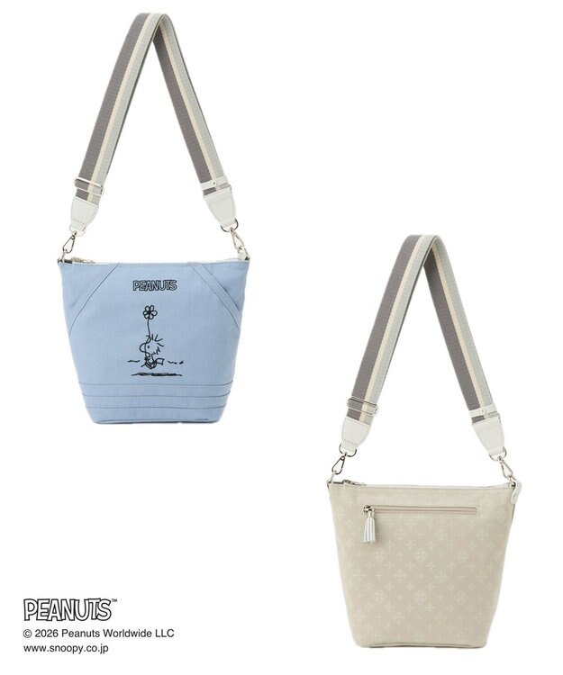 russet 《PEANUTS×russet》リバーシブルショルダーバッグ(CE-1755) L.Blue