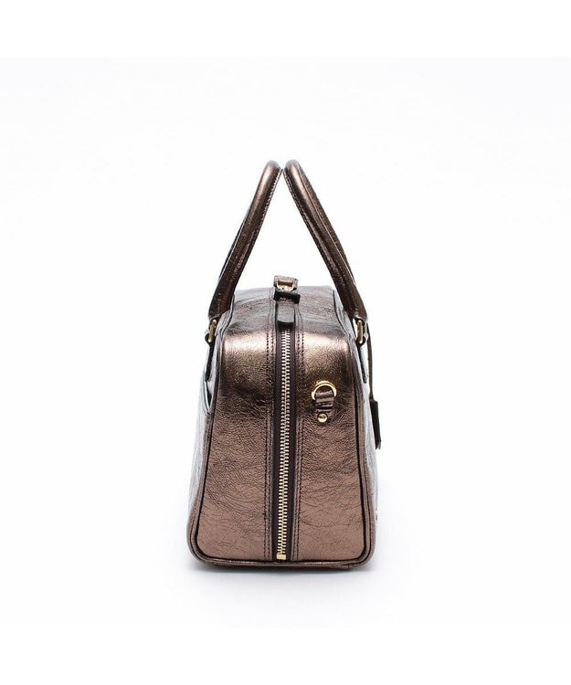 A.D.M.J. 【牛革】イタリアンレザークラックメタル2WAYボストンL ブロンズ