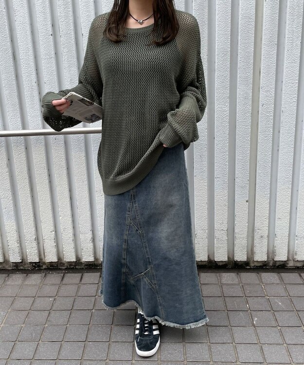 WEGO メッシュニットBIGPO カーキ