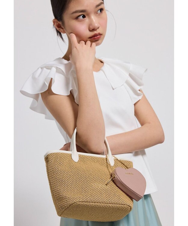 TOCCA TO THE SUNLIGHT POCHETTE かごバッグ【星風まどかさん着用】 アイボリー系