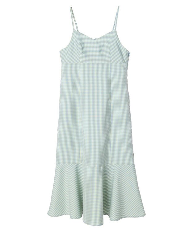 earth music&ecology チェックマーメイドキャミワンピース Black