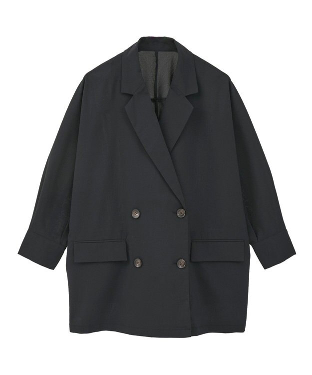 earth music&ecology シアードルマンジャケット Black