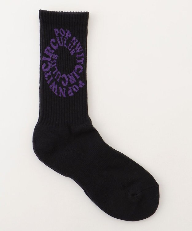 PW CIRCULUS 【WOMEN】【土踏まずをサポート】ＰＷサークルロゴ リブソックス ブラック系