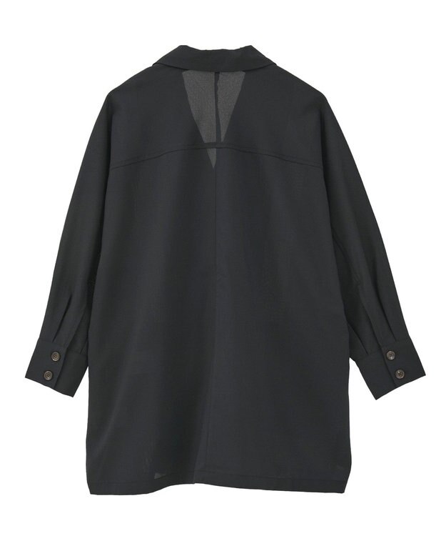 earth music&ecology シアードルマンジャケット Black