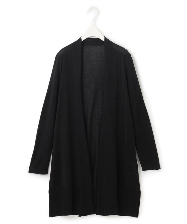 ICB 【接触冷感・洗える】PINION ロングカーディガン ブラック系