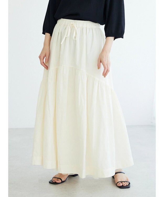CRAFT STANDARD BOUTIQUE リバーシブルチュールスカート Ivory