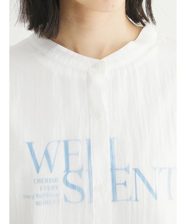 Green Parks ・ＥＬＥＮＣＡＲＥ　ＤＵＥ　シアーバックリボンチュニック Off White