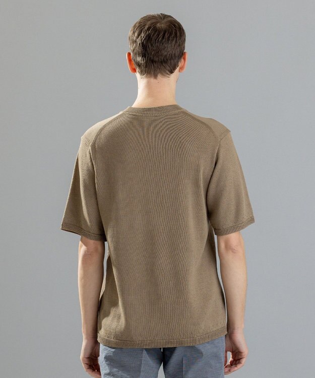 JOSEPH HOMME ラッスルギマ　Vネック半袖ニットＶＮ ベージュ系