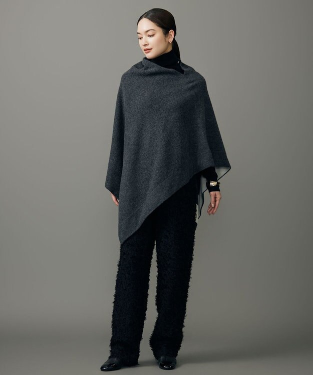 自由区 【SHIHOさん着用】カットジャカード パンツ ブラック