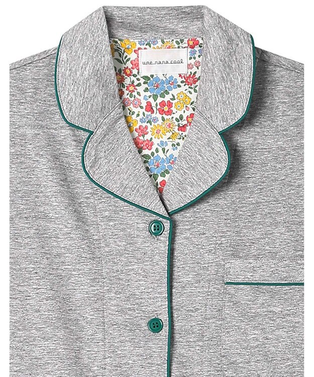 une nana cool 【綿混】なめらか天竺パジャマ MADE WITH LIBERTY FABRIC GY