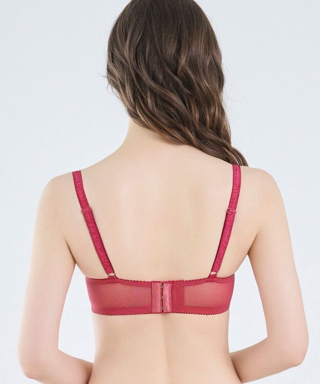 BRADELIS New York 【BRADELIS New York/ 育乳ブラ・STEP2 寄せる】ベルステップ2ブラ24A2 補正ブラ 谷間を作るブラジャー CA124309 ラズベリー