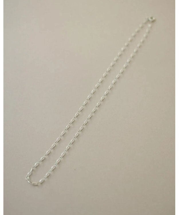 yoaa シルバー925 オーバルチェーンネックレス シルバー925
