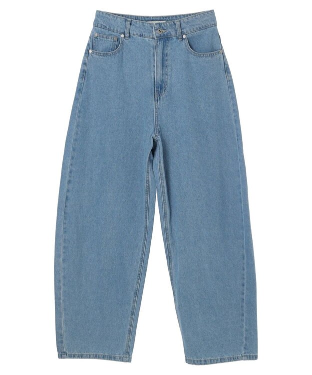 earth music&ecology デニムエッグパンツ Light Indigo