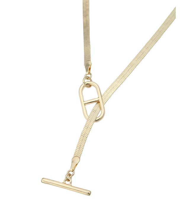 Green Parks ｅｖｅｒｙ　ｗａｌｋ．　マンテルチェーンスネイクネックレス Gold