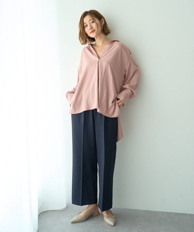 YECCA VECCA スキッパーオーバーシャツ Brown