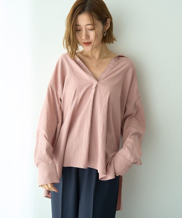 YECCA VECCA スキッパーオーバーシャツ Brown