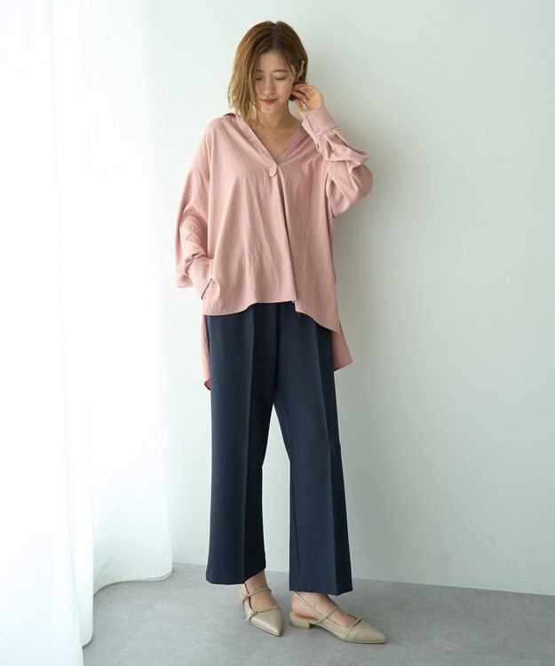 YECCA VECCA スキッパーオーバーシャツ Brown