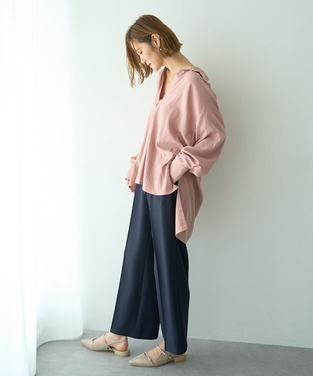 YECCA VECCA スキッパーオーバーシャツ Brown