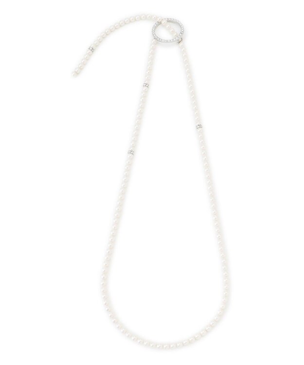 23区 【APPLAUDIR】2WAY クリッカー パールネックレス シルバー系