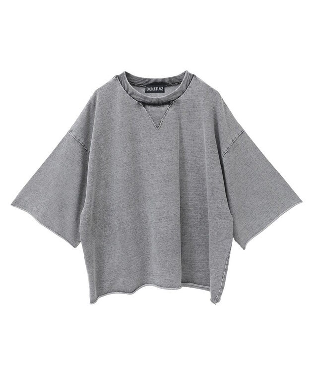 Green Parks ・ＤＯＵＢＬＥ　ＦＬＡＧＳ　７分袖スウェット Gray
