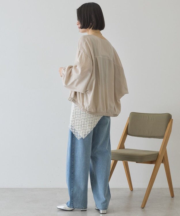 AMERICAN HOLIC Vネックドルマンブルゾン Light Beige