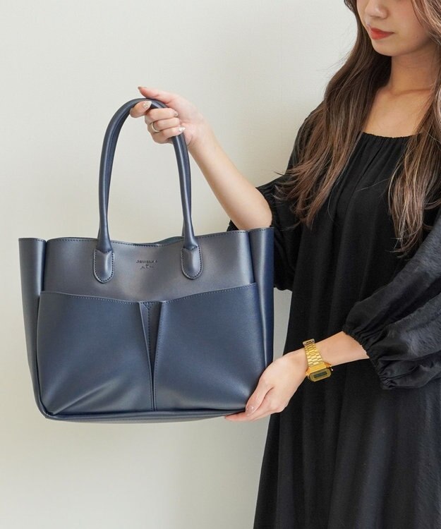 ACE BAGS & LUGGAGE JEWELNA by Jewelna Rose 前ポケットトート 11834 ネイビー