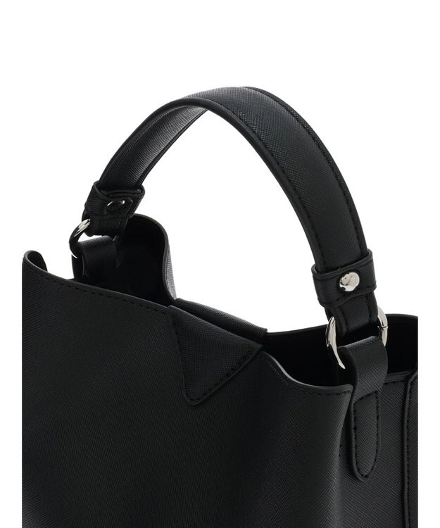 Green Parks ＯＴＯ．ＨＡ．両アオリポケットハンドバッグ Black