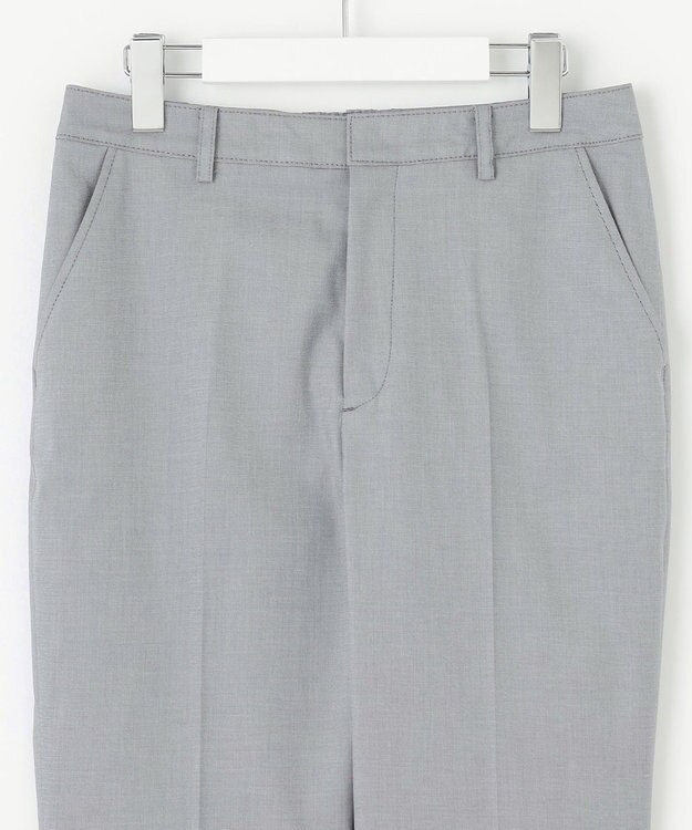 J.PRESS LADIES L 【セットアップ対応・洗える・撥水・防汚】コットンFITTYシャーク テーパード パンツ ライトグレー系