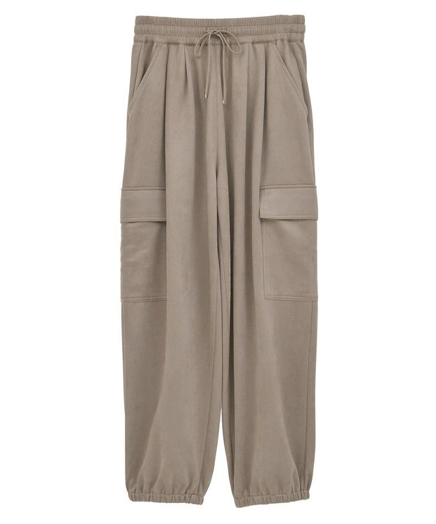 Green Parks スウェードカーゴパンツ Ivory