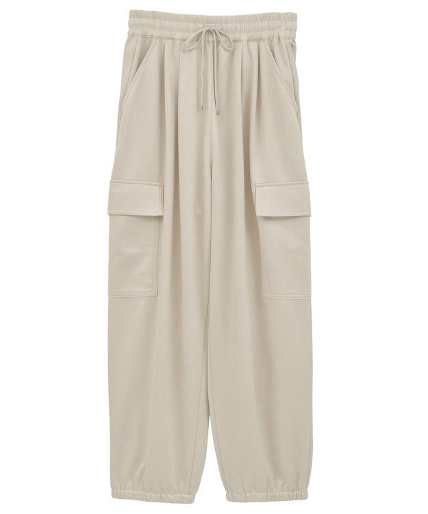 Green Parks スウェードカーゴパンツ Ivory