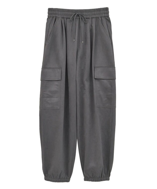 Green Parks スウェードカーゴパンツ Charcoal Gray