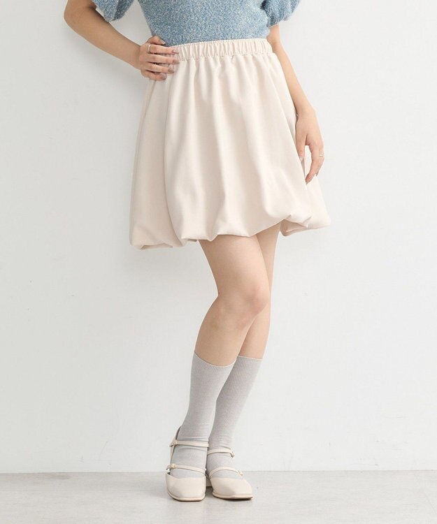 earth music&ecology バルーンミニスカート Beige