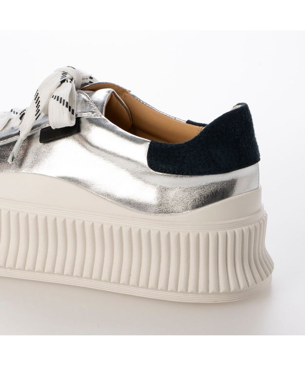 MODE ET JACOMO <carino>デザインソールスニーカー シルバー