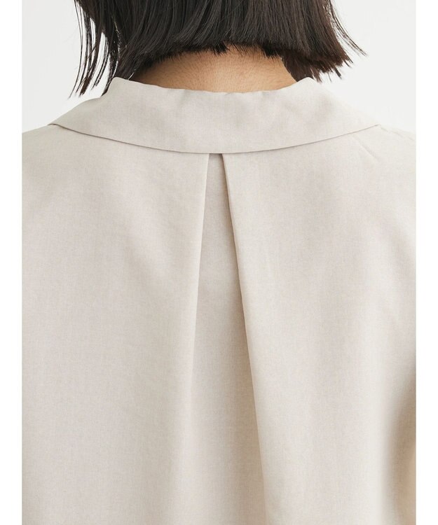 Green Parks 接触冷感　開襟シャツ Light Beige