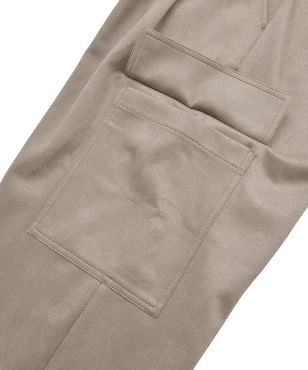 Green Parks スウェードカーゴパンツ Ivory