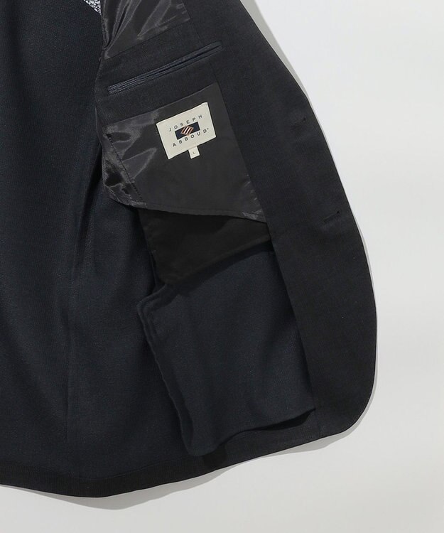 JOSEPH ABBOUD 清涼感【弱撥水/イージーケア/軽量/ストレッチ】クールピケ ジャケット ネイビー系