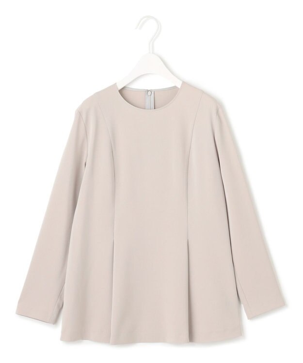 ICB L 【UVカット・防シワ・速乾・洗える】Fied タックデザインブラウス グレージュ系