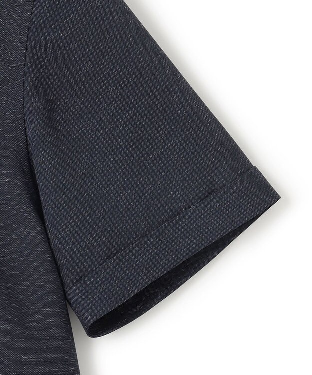 JOSEPH HOMME 新素材【軽量/通気性/清涼感/洗える/ストレッチ】レノクロスストレッチ　ウィングカラー半袖シャツ ネイビー系