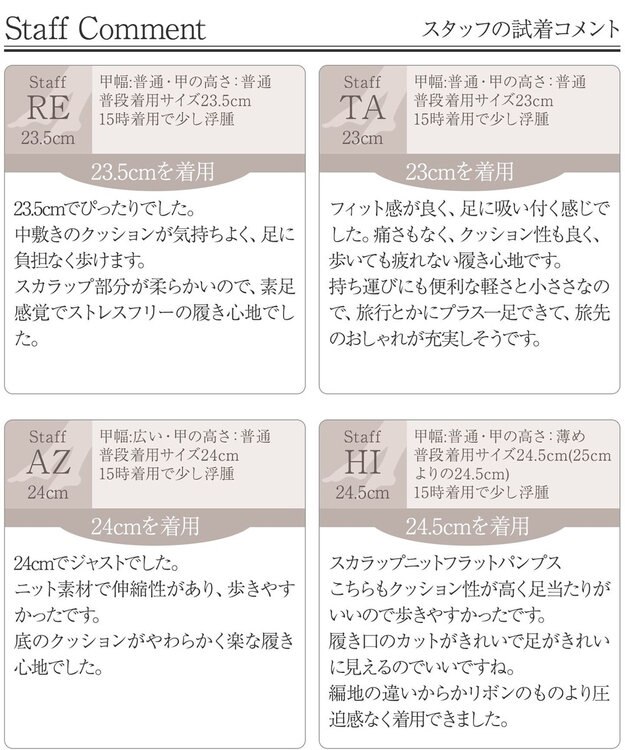 Tiaclasse 【洗える/撥水】スカラップニットフラットパンプス グレージュ