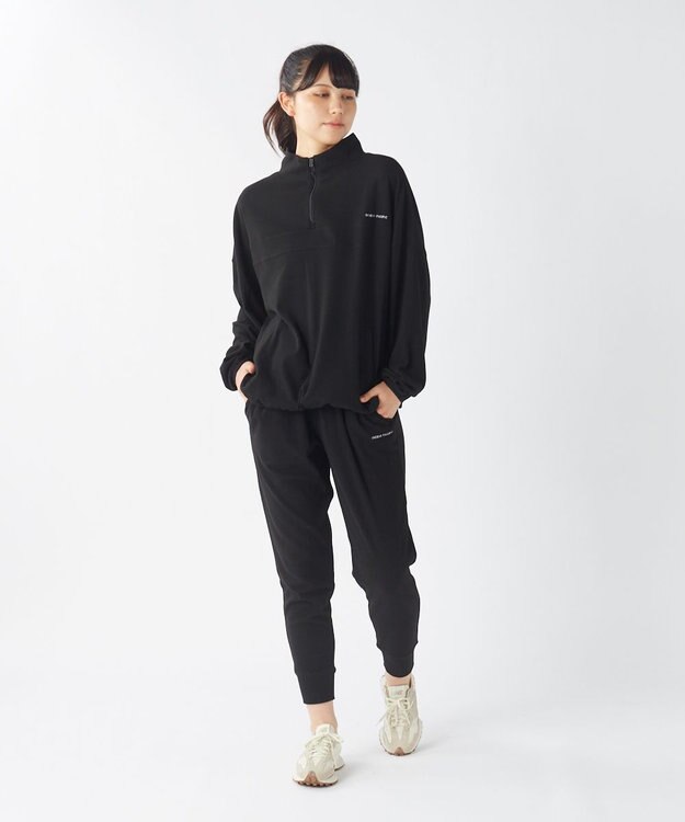 OP／FILA 【ocean pacific】 ハーフジッププルオーバー  スノーウェアレイヤー ブラック