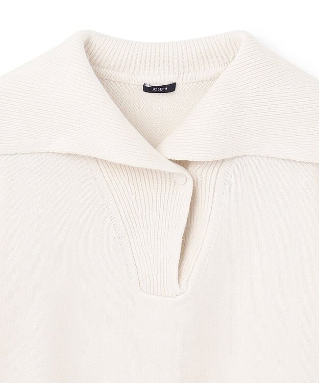 JOSEPH シルクカシミヤ　ポロニット Oyster white